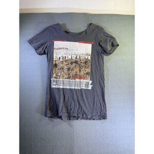 System Of A Down Shirt Mens Small Gray Toxicity Album Graphic Band Tee Rock